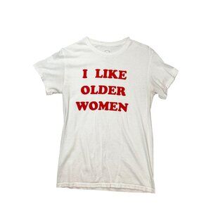 Danny Duncan Unisex "I Like Older Women" White T-Shirt Size S Graphic Tee